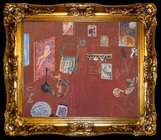 framed  Henri Matisse The Red Studio (mk35), ta009-2